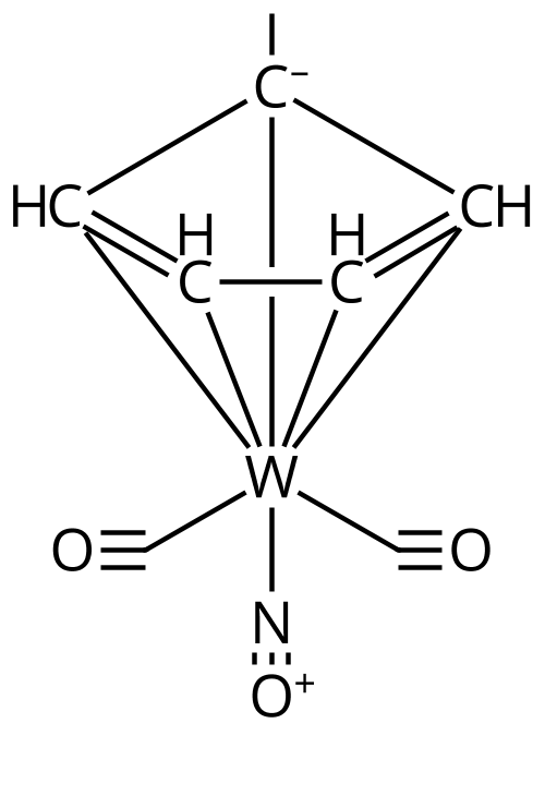 (n5-methylcyclopentadienyl)dicarbonylnitrosyl tungsten - CAS:89669-79-4 - (MeCp)W(CO)2(NO), Tungsten dicarbonyl[(1,2,3,4,5-h)-1-methyl-2,4-cyclopentadien-1-yl]nitrosyl-, Dicarbonyl[(1,2,3,4,5-?)-1-methyl-2,4-cyclopentadien-1-yl]nitrosyltungsten, 1,3-Cyclo